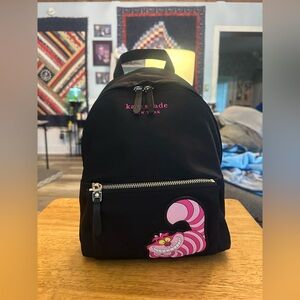 Disney X Kate Spade Cheshire Cat Backpack Purse-Alice in Wonderland - Like New